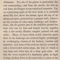 Colonnade of Sahadut Ali's Palace, Ghazipore (Engraving)