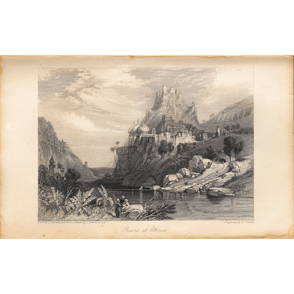 Ruins at Ettaiah (Engraving)