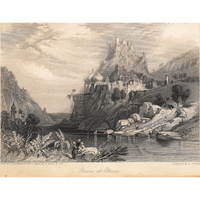 Ruins at Ettaiah (Engraving)