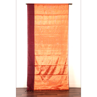 Tamraparani-Red Metallic Tissue Chanderi Saree - Fabric