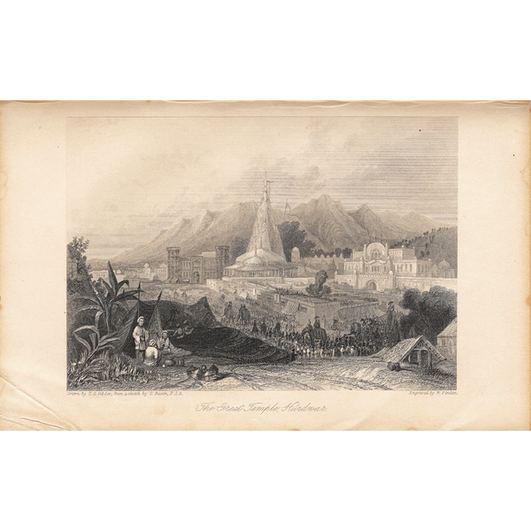 The Great Temple, Hurdwar (Engraving)