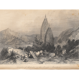 Temples of Mahadeo (Engraving)