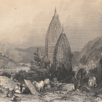 Temples of Mahadeo (Engraving)