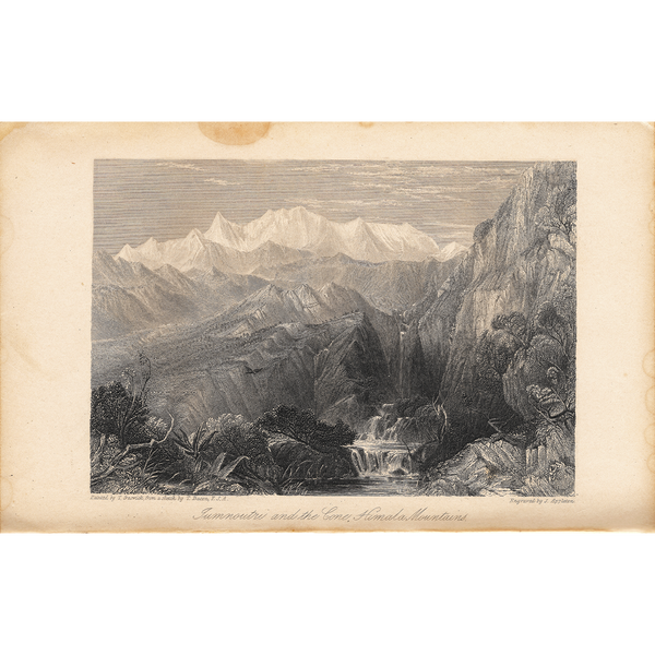 Jumnotri and the Cone (Engraving)