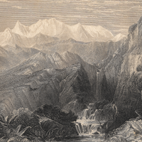 Jumnotri and the Cone (Engraving)
