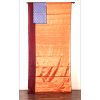 Tamraparani-Red Metallic Tissue Chanderi Saree - Fabric