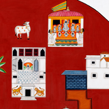 Circular Pichvai: The Heart of Nathdwara