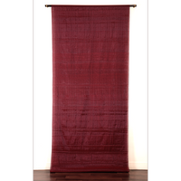 Red Metallic Tissue Chanderi Saree - Fabric - Dupatta