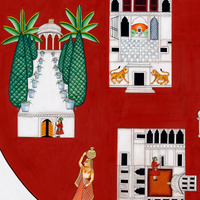 Circular Pichvai: The Heart of Nathdwara