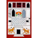 Circular Pichvai: The Heart of Nathdwara