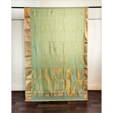 Dragonfly Chanderi Saree (Pale Green)