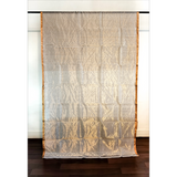 White-Gold Striped Chanderi Saree