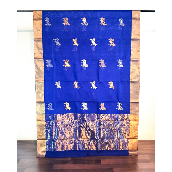 Dhenu Chanderi Saree (Blue)