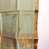 Dragonfly Chanderi Dupatta (Pale Green)