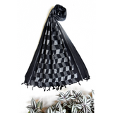 Barfi Black Cotton Stole