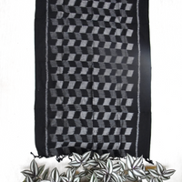 Barfi Black Cotton Stole