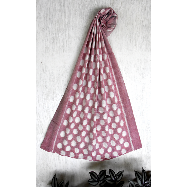 Polka Rose Cotton Stole