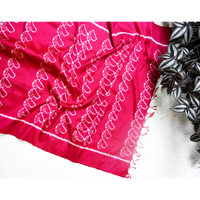 Silk Ikat Magenta Conch Stole