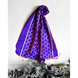 Silk Ikat Purple Jaali Stole