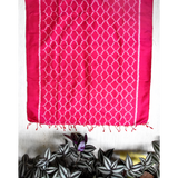 Silk Ikat Magenta Jaali Stole