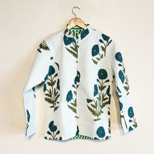 Poppy Jacket Poppy Jacket (Turquoise, Reversible) (Copy) – Red Earth