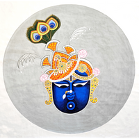 Circular Pichvai: Shrinathji Mukhchandra