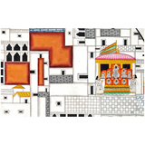 Circular Pichvai: Nathdwara Map (Shrine)