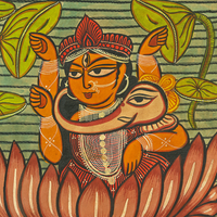 Kamala Kamini (Bengal Patachitra)