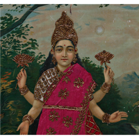 Lakshmi (Embellished; Ravi Varma Press)