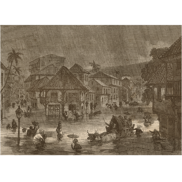 Floods in Bombay (Print)