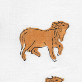Pichvai Cows : Hand-block Printed Fabric (Sanganeri)