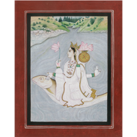 Yamuna (Miniature Painting)