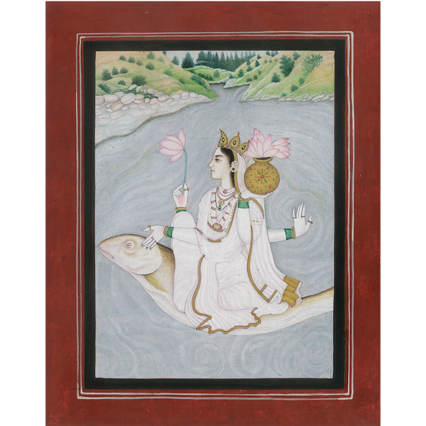 Yamuna (Miniature Painting)