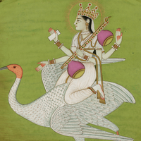 Saraswati (Miniature Painting)
