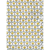 Floral Lattice 4 : Hand-block Printed Fabric (Sanganeri)